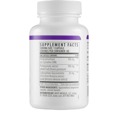 Biote Nutraceuticals - DIM SGS + - Hormone + Detox (60 Capsules)